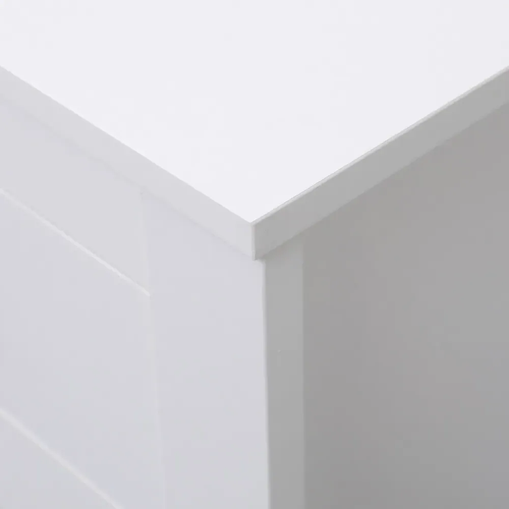 3 Drawer Bedside Table Set of 2 - White, Chipboard