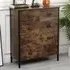 5 Drawer Chest of Drawers - Black, Chipboard