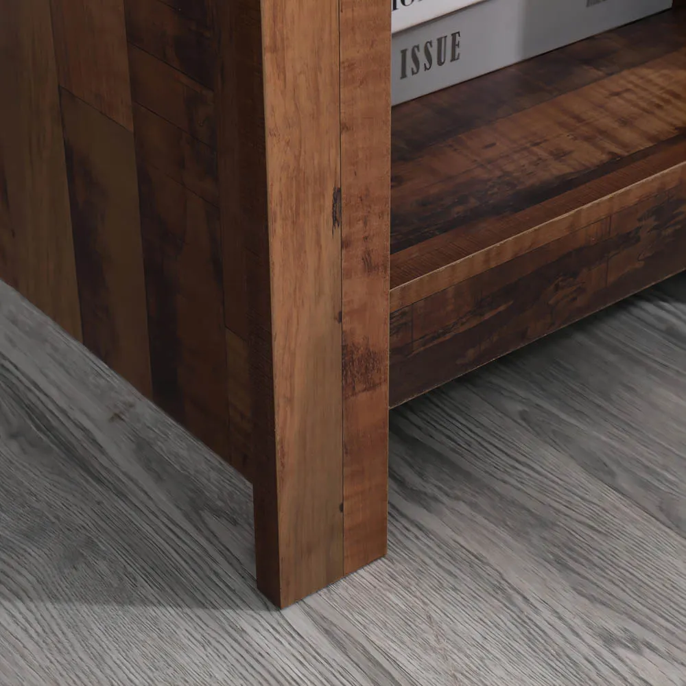 Single Shelf Side Table with Storage - Brown