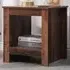 Single Shelf Side Table with Storage - Brown