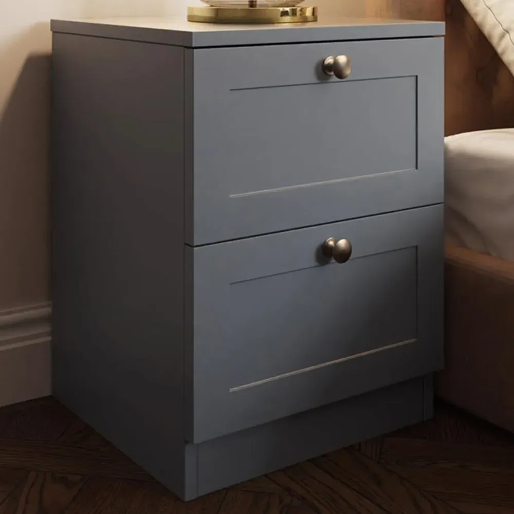 Artus 2 Drawer Bedside Table - Dark Grey image