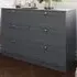 Artus 6 Drawer Chest of Drawers - Dark Grey
