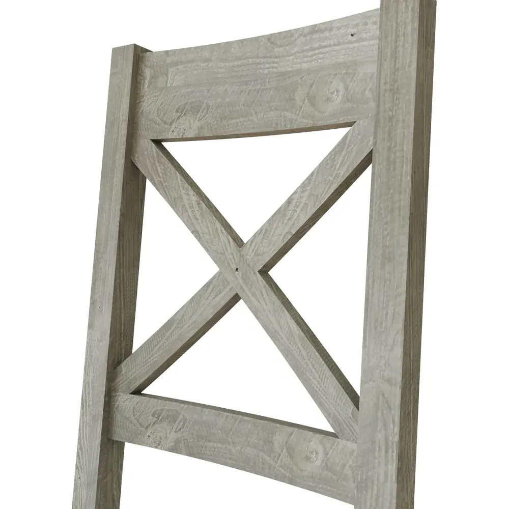 Bowood Set of 2 Reclaimed Pine Dining Chairs - Cream