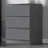Carlton 3 Drawer Chest of Drawers - Grey