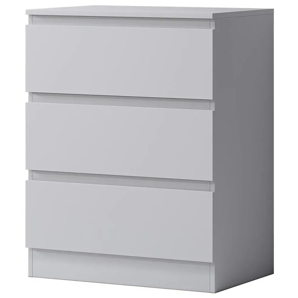 Carlton 3 Drawer Chest of Drawers - White