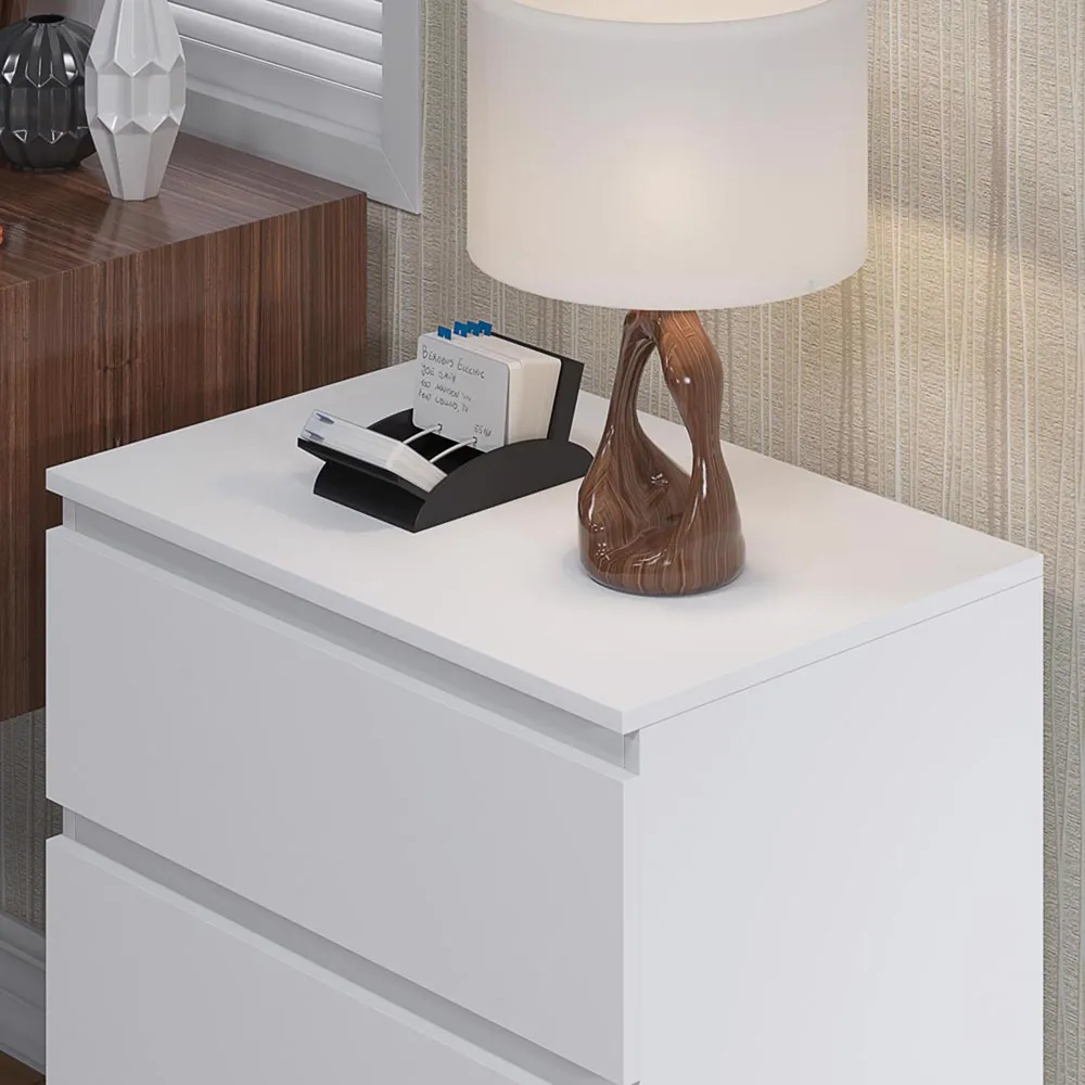 Carlton 3 Drawer Chest of Drawers - White