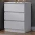 Carlton 3 Drawer Chest of Drawers - White