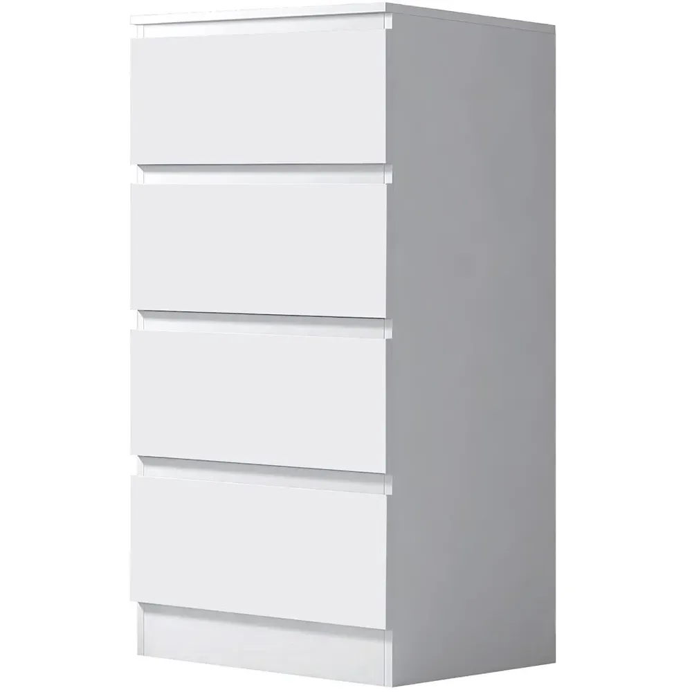 Carlton 4 Drawer Chest of Drawers - White