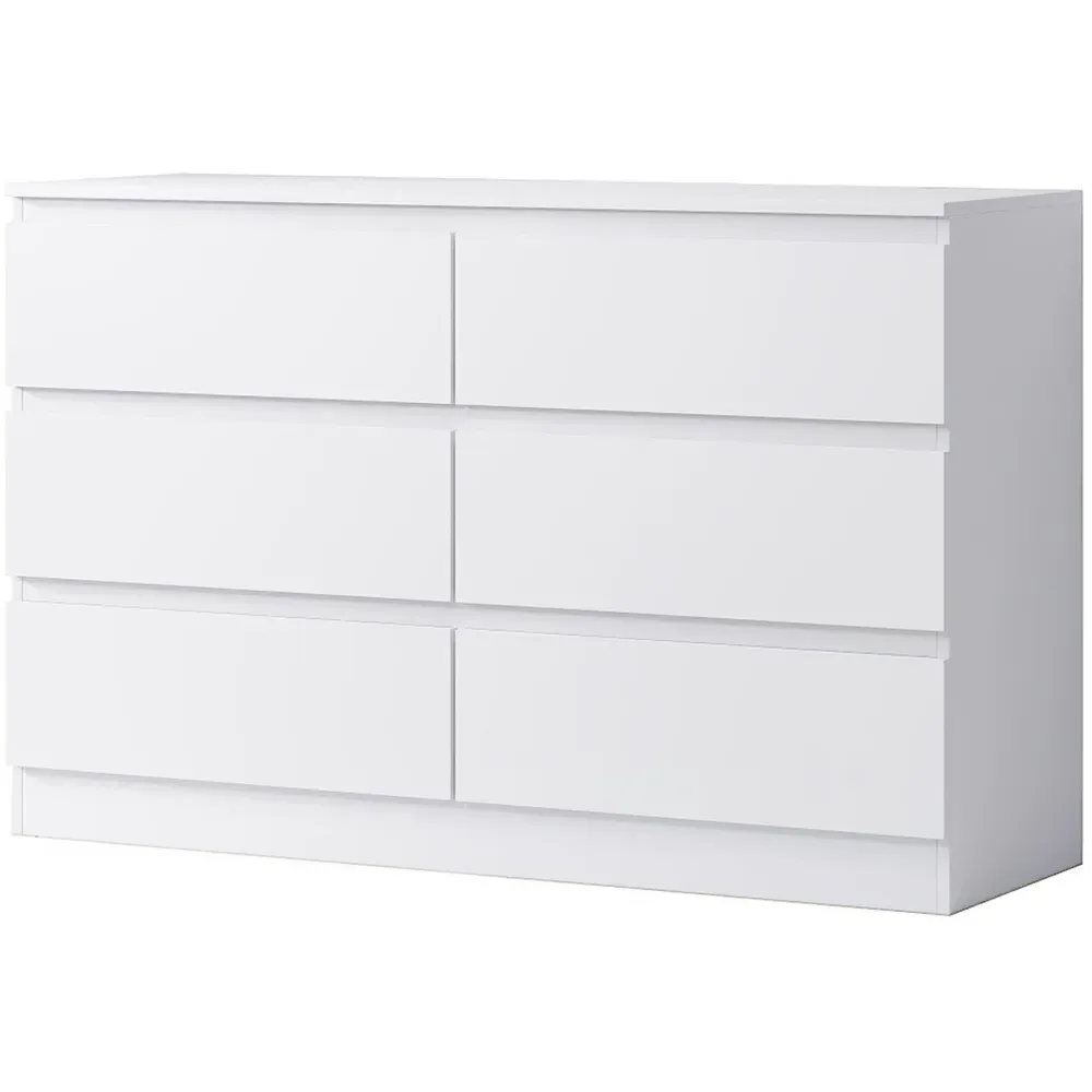 Carlton 6 Drawer Chest of Drawers - White