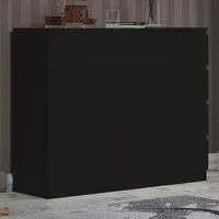 Carlton 8 Drawer Chest of Drawers - Black