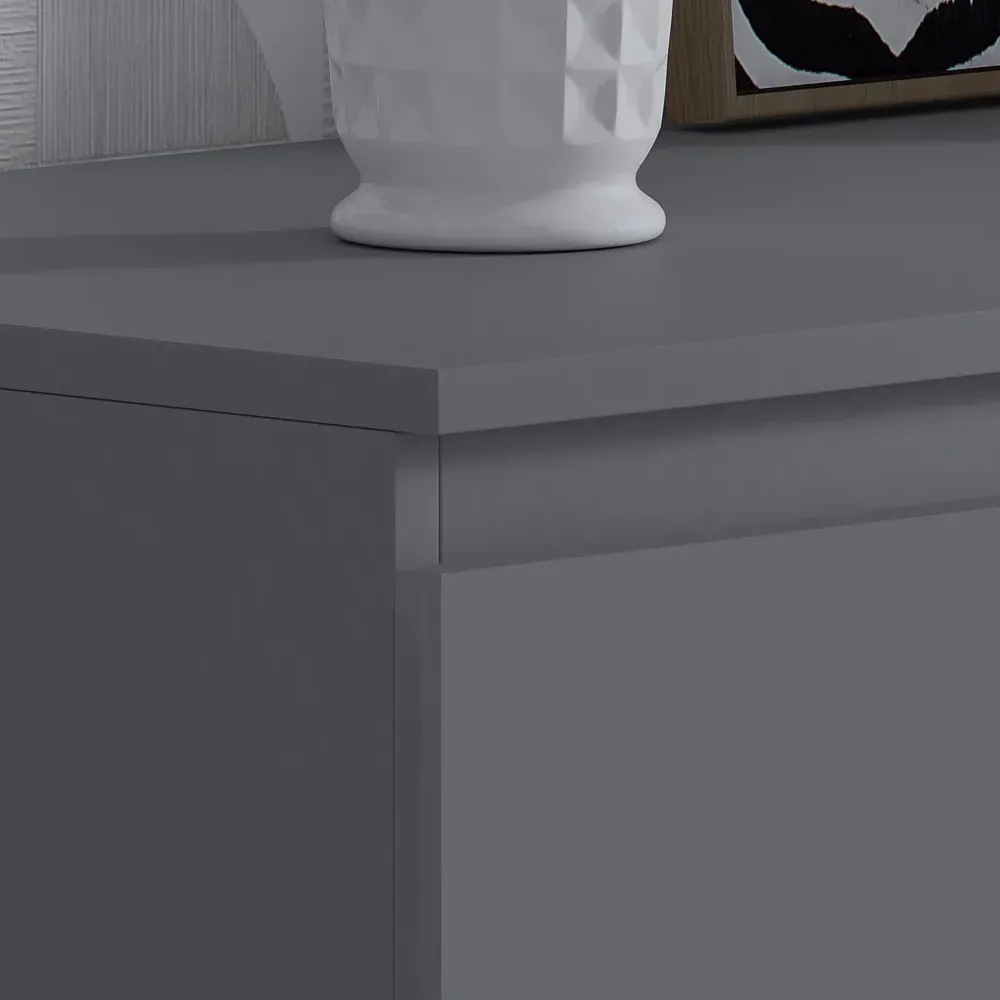 Carlton 8 Drawer Chest of Drawers - Grey