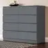 Carlton 8 Drawer Chest of Drawers - Grey