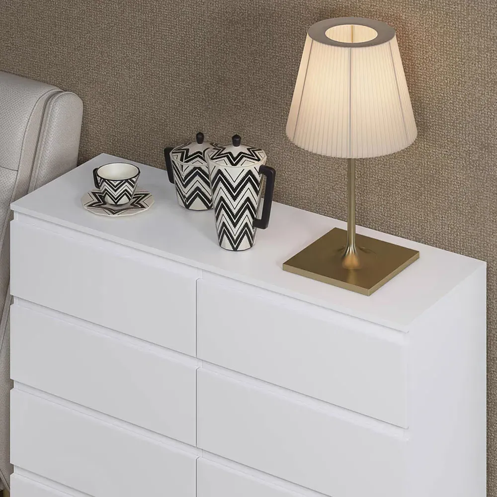 Carlton 8 Drawer Chest of Drawers - White