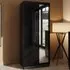 Chilton 2 Door Mirrored Wardrobe - Black