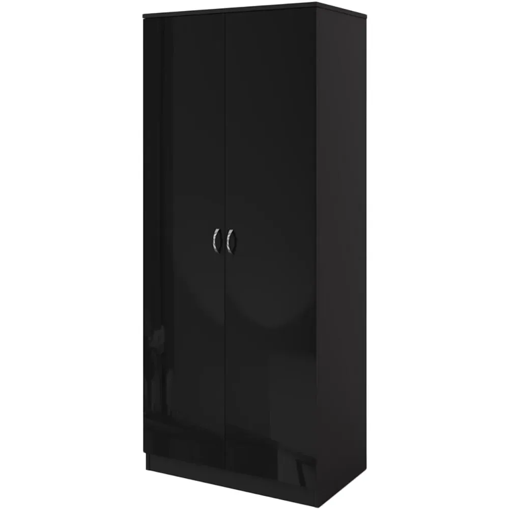 Chilton 2 Door Wardrobe - Black