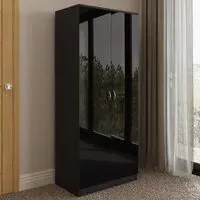Chilton 2 Door Wardrobe - Black