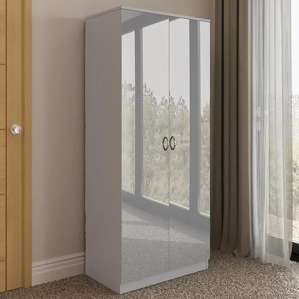 Chilton 2 Door Wardrobe - Grey