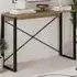 Dark Oak Tall Console Table - Brown, Engineered Wood