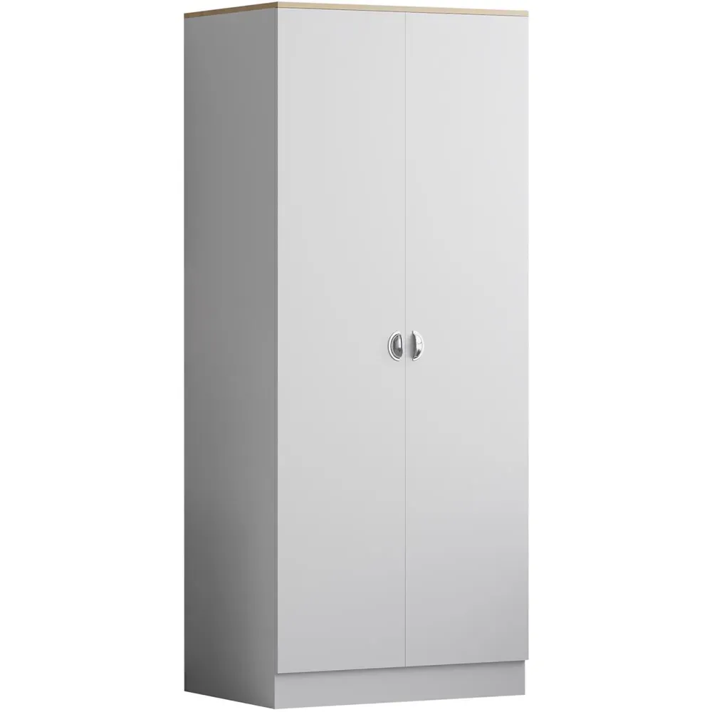 Esher 3 Piece Bedroom Furniture Set - White, Oak