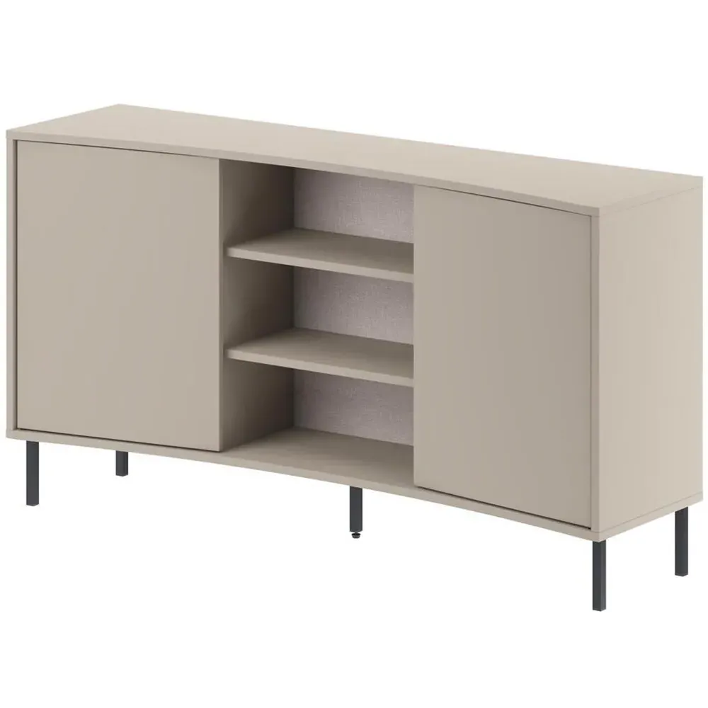 Frem 2 Door Curved Sideboard - Cream
