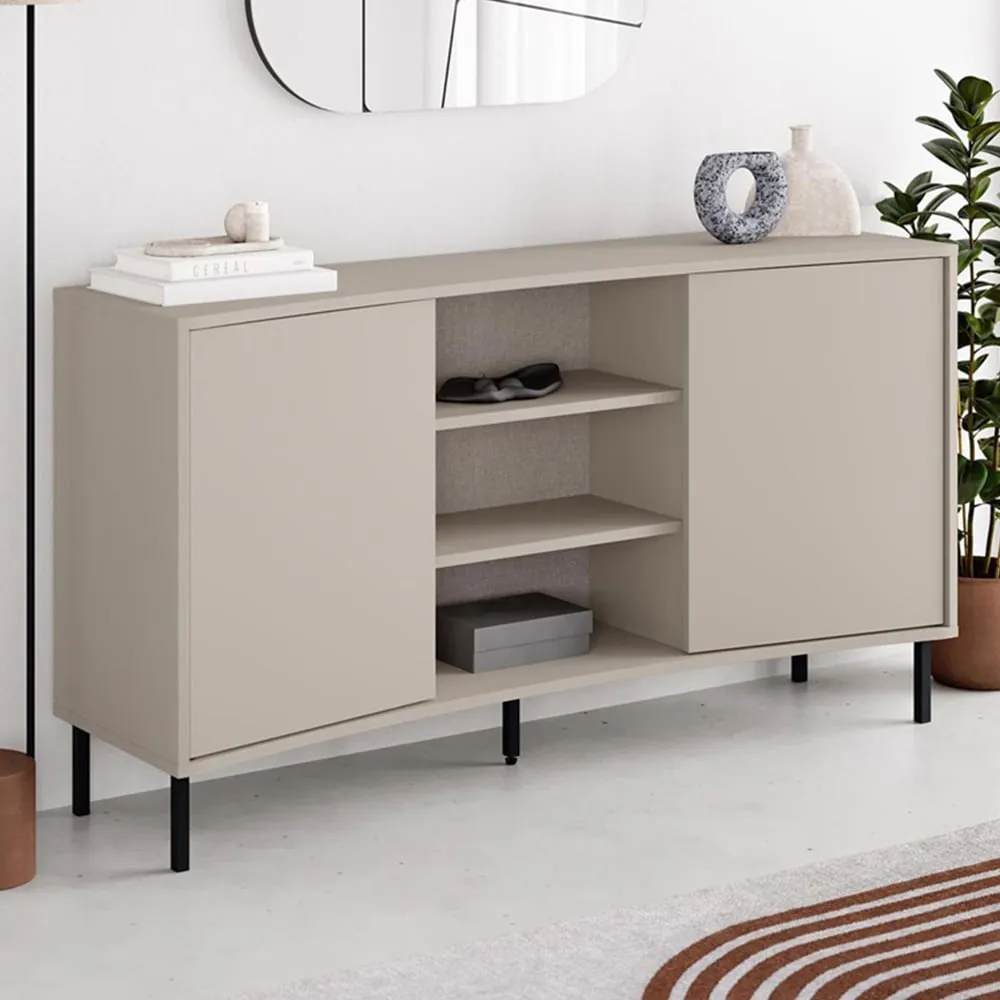 Frem 2 Door Curved Sideboard - Cream