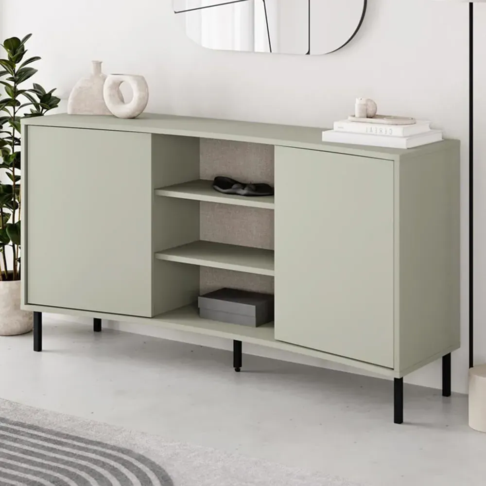 Frem 2 Door Curved Sideboard - Green