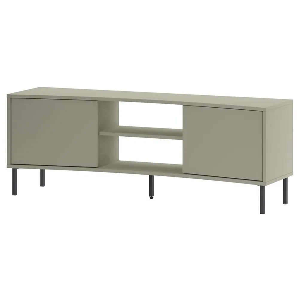 Frem 2 Door Curved TV Stand Unit - Green