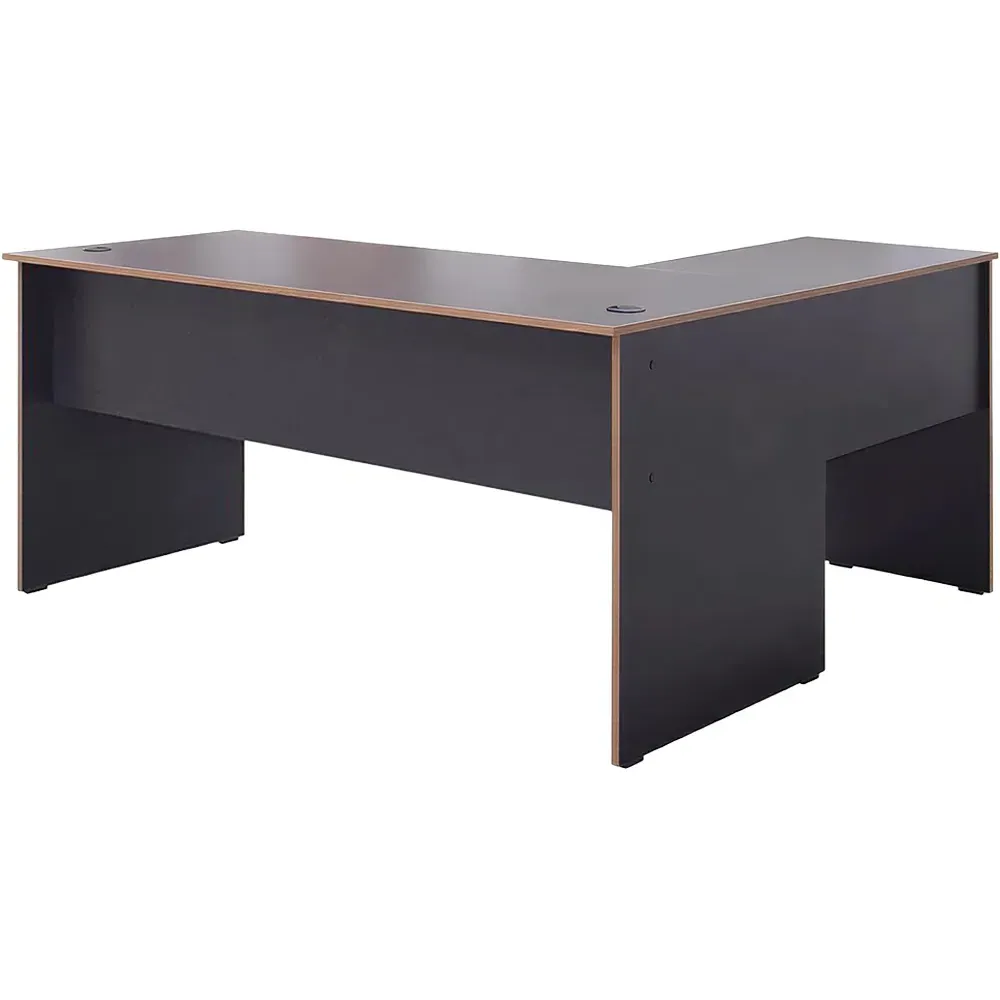 L-Shape Corner Study Desk - Grey, Oak