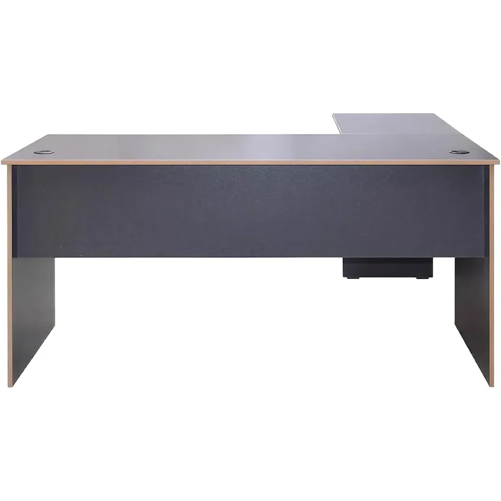 L-Shape Corner Study Desk - Grey, Oak