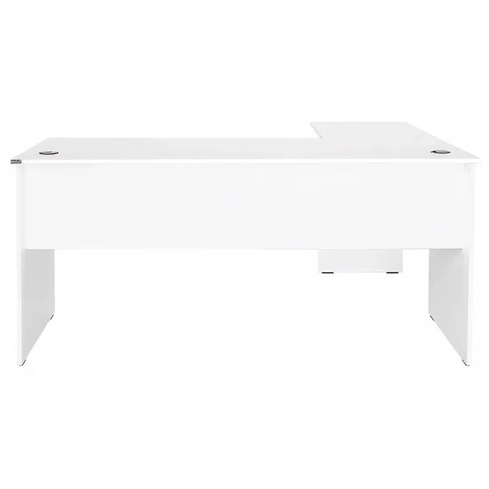 L-Shape Corner Study Desk - White