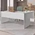 L-Shape Corner Study Desk - White