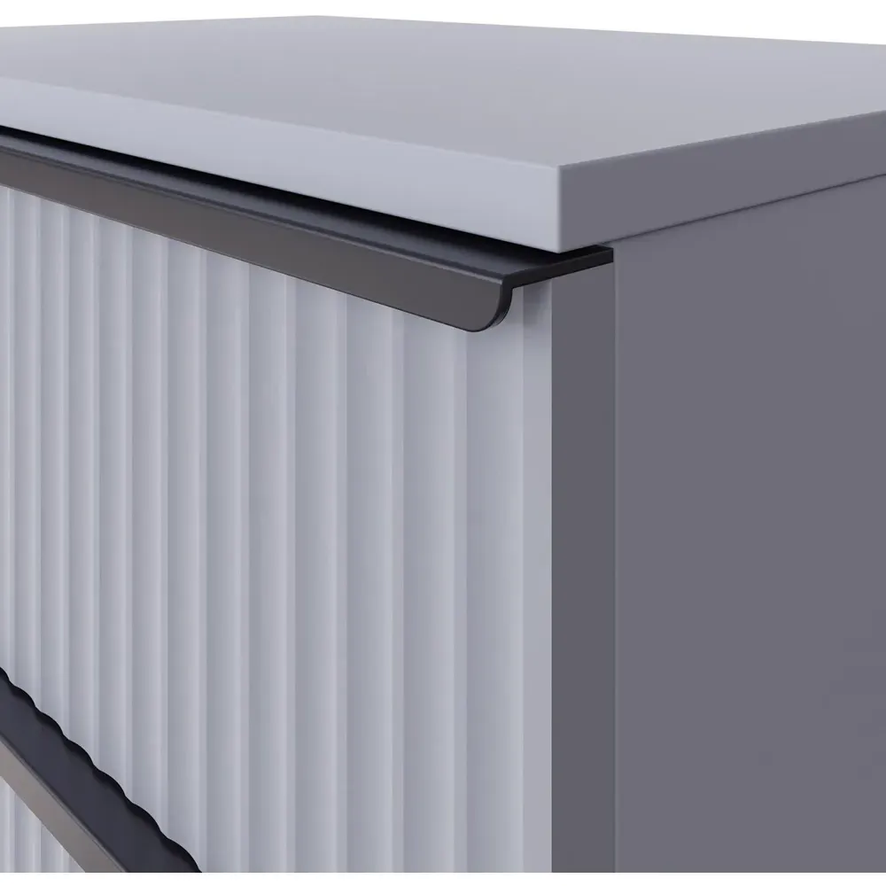 Lania 5 Drawer Chest of Drawers - Grey