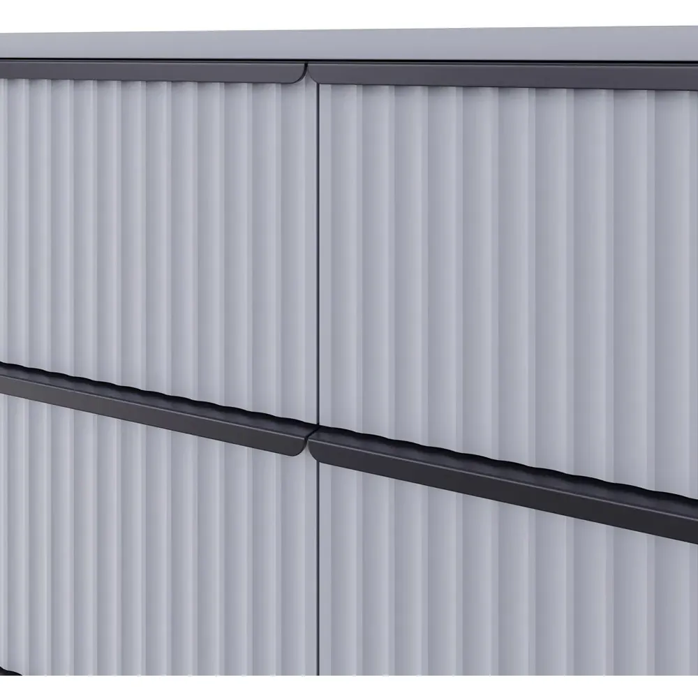 Lania 8 Drawer Chest of Drawers - Grey