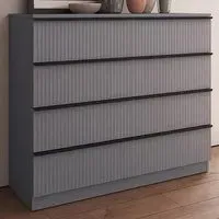 Lania 8 Drawer Chest of Drawers - Grey