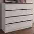 Lania 8 Drawer Scalloped Chest of Drawers - White