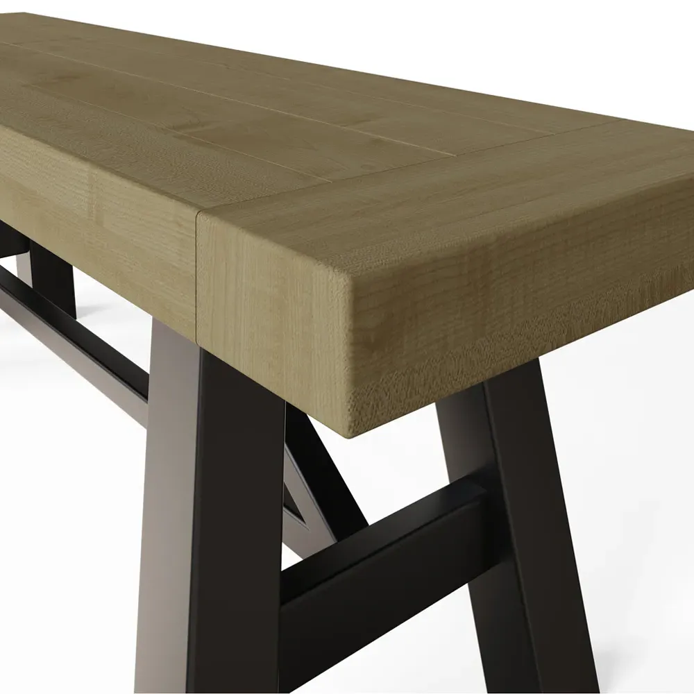 Lowry Dining Bench - Brown, Reclaimed Pine