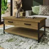 Lowry Storage Coffee Table - Brown, Reclaimed Pine