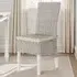 Maya Set of 2 Kubu Rattan Dining Chairs - White, Pine