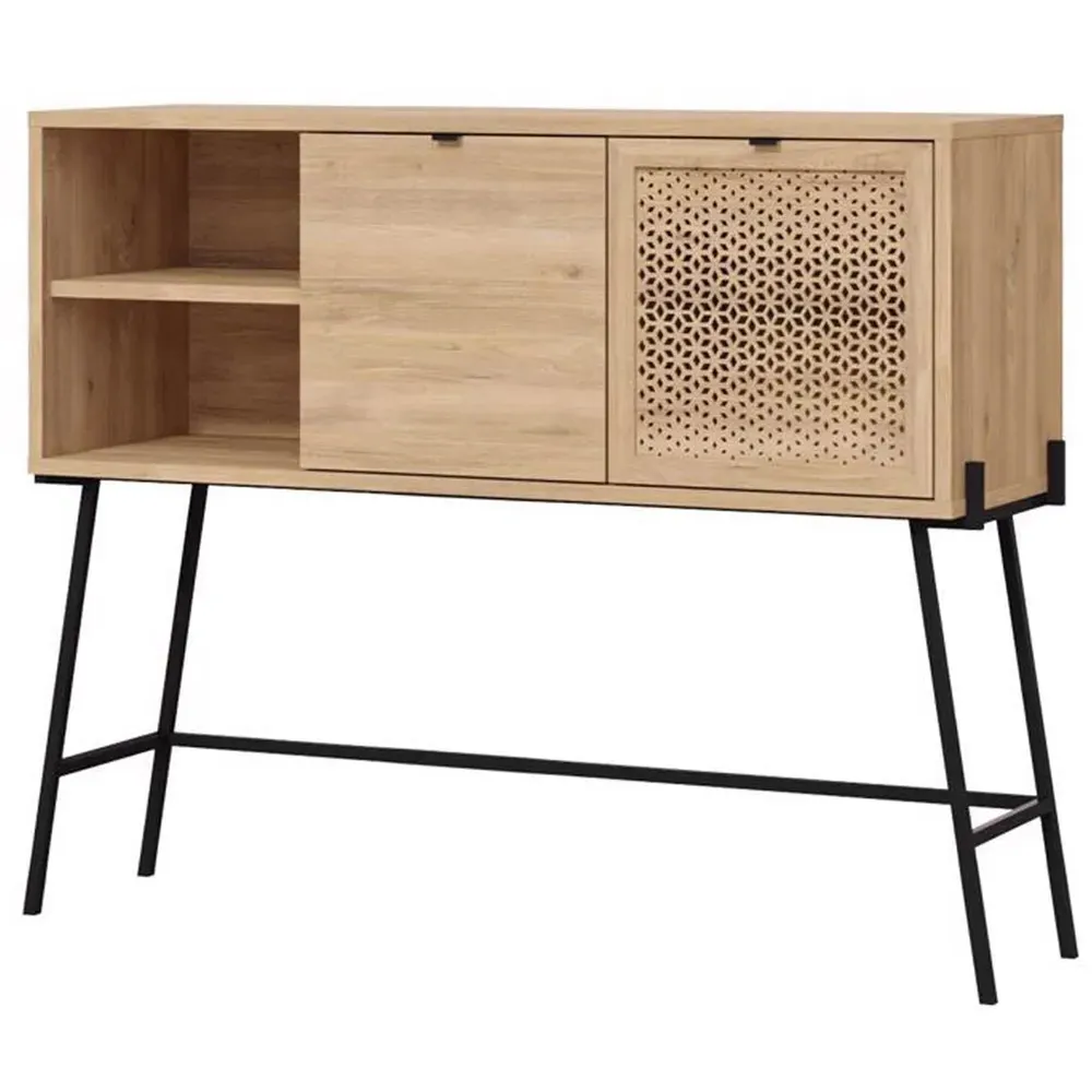 Naive 2 Door Sideboard - Sapphire Oak, Black