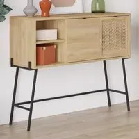 Naive 2 Door Sideboard - Sapphire Oak, Black