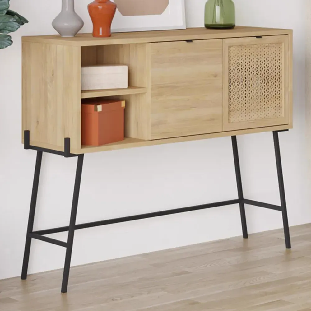 Naive 2 Door Sideboard - Sapphire Oak, Black image