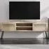 Naive 2 Door Wide TV Unit with Storage - Sapphire Oak