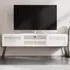 Naive 2 Door Wide TV Unit with Storage - White