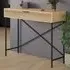 Naive Single Drawer Wide Console Table - Brown, Sapphire Oak