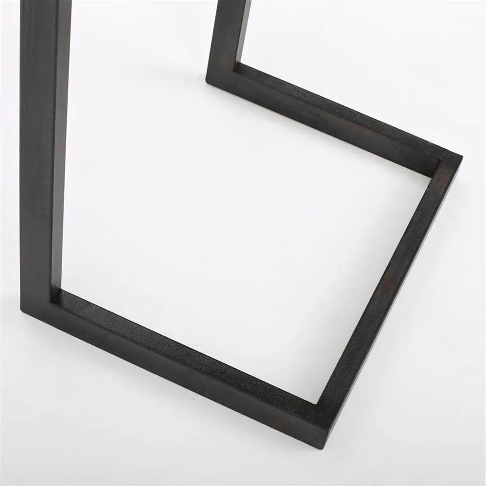 Oak Effect Nest of Tables Set of 3 - Brown, Metal