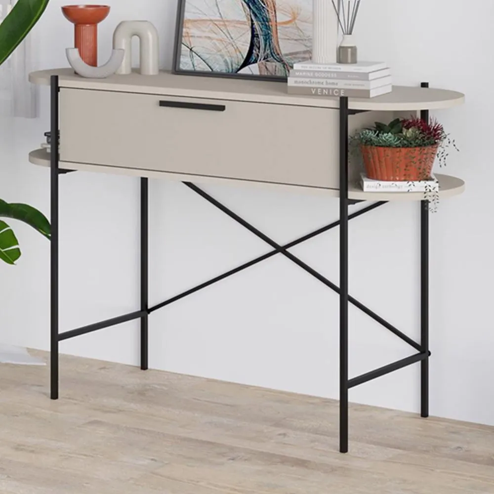 Otis Single Drawer Console Table - Cream image