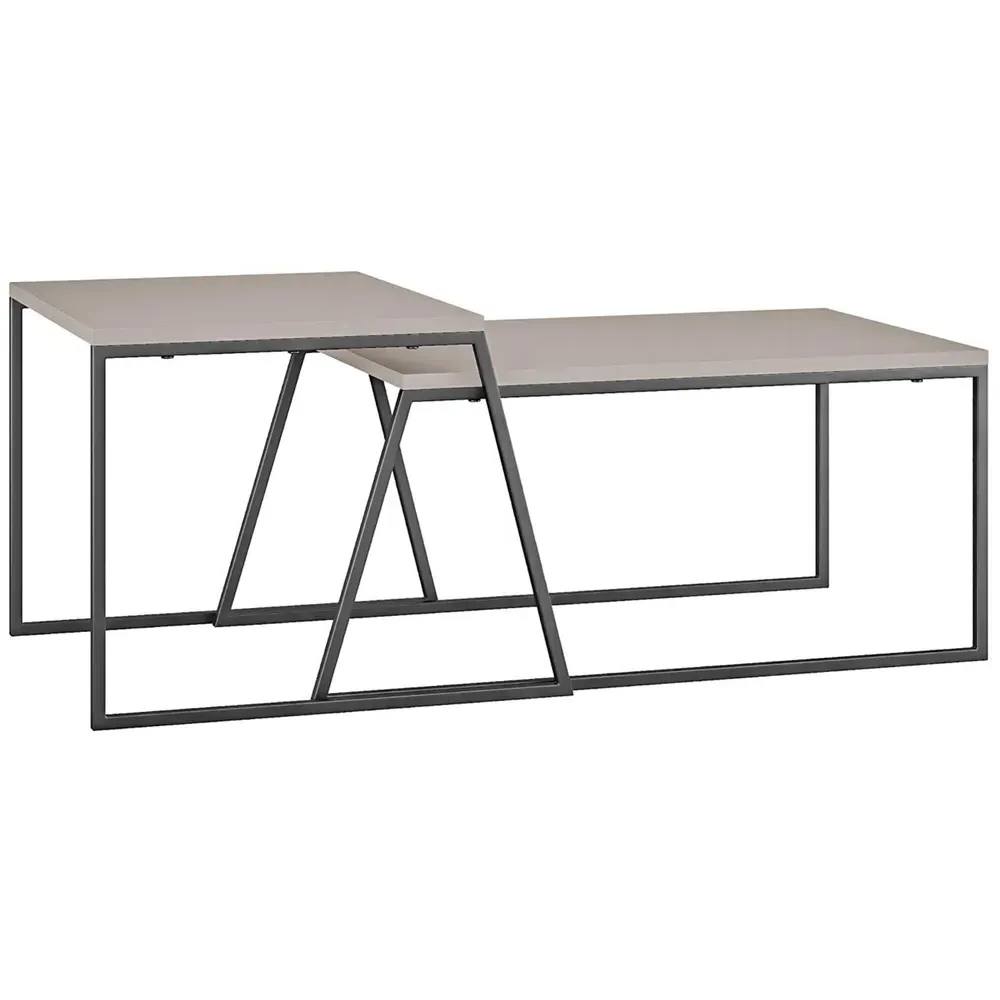 Pal Nesting Coffee Tables Set of 2 - Mocha Grey