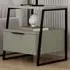 Pal Single Door Bedside Table - Ash Green