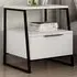 Pal Single Door Bedside Table - White
