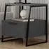 Pal Single Drawer Bedside Table - Anthracite